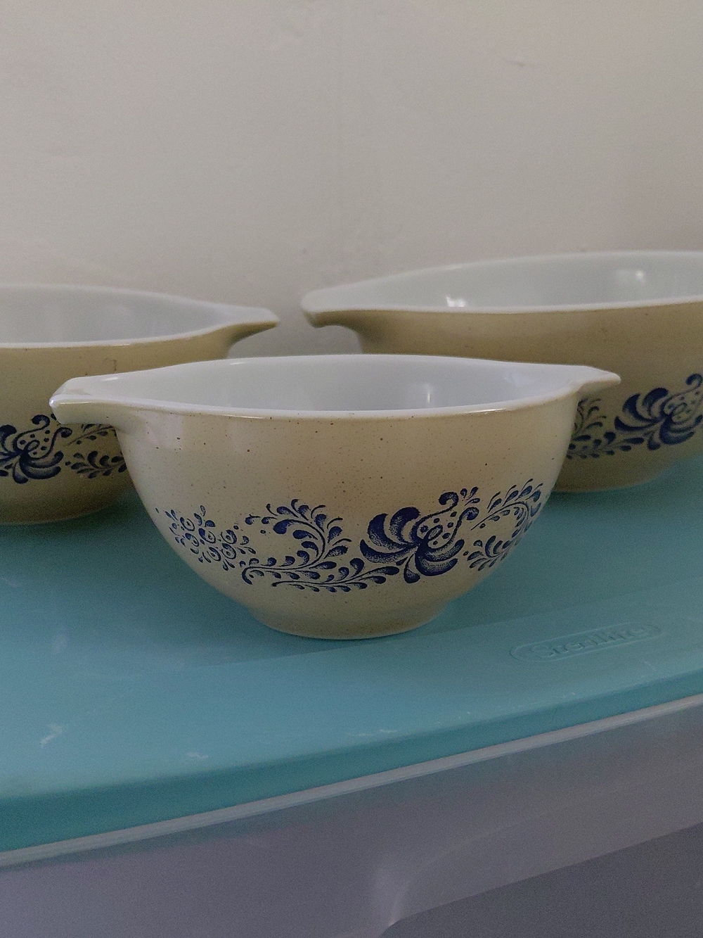 Pyrex Homestead Cinderella set of 3 Vintage Bowls Excellent Condition